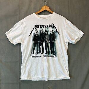 Metallica Hardwired To Self-Destruct 2017 World Tour T-Shirt XL White Metal